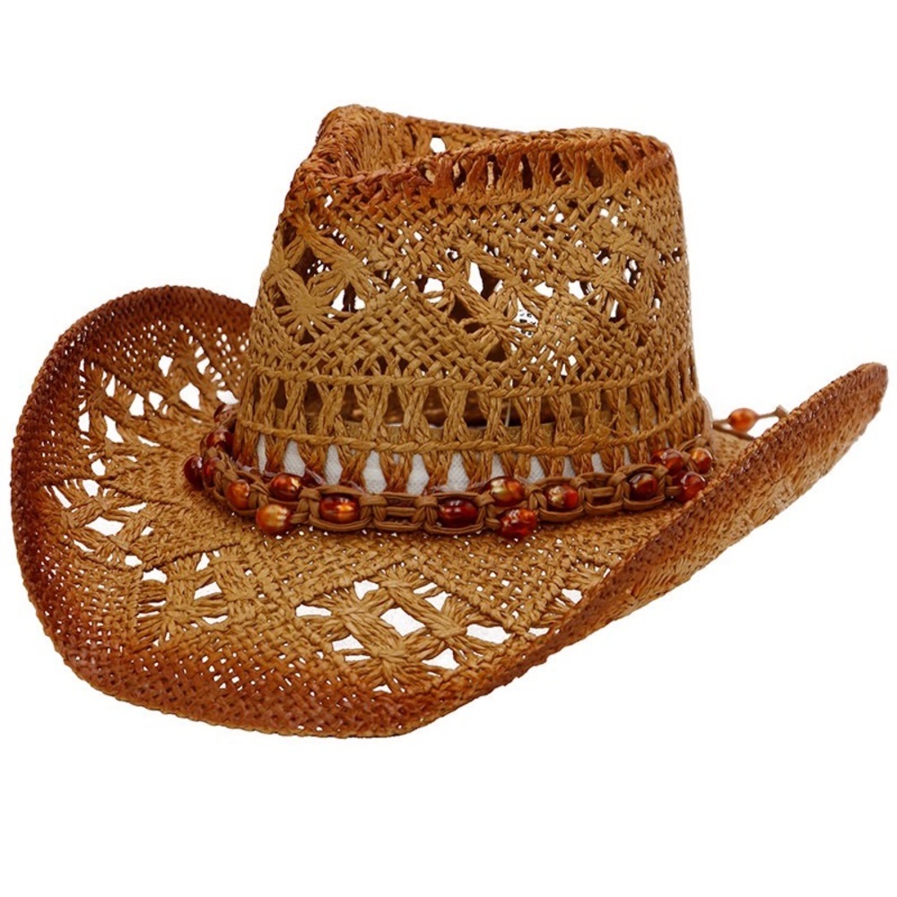 Coastal cowgirl tan cowboy hat